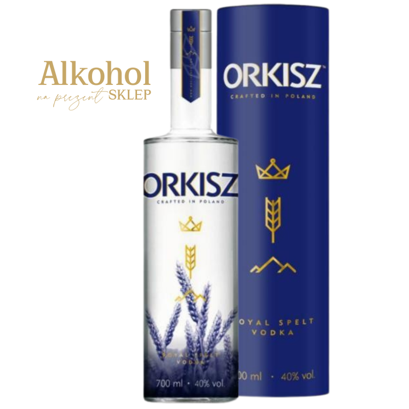 Ekologiczna wódka w oryginalnym opakowaniu.
