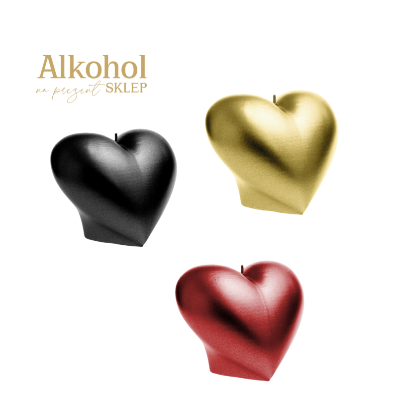 ŚWIECA HEART SMOOTH (WYBIERZ KOLOR)