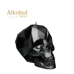 ŚWIECA SKULL LOW POLY BIG/SMALL (WYBIERZ KOLOR I ROZMIAR)