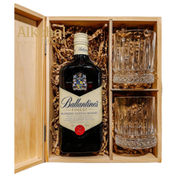 ZESTAW WHISKY BALLANTINE'S FINEST 0.7L + 2 SZKLANKI