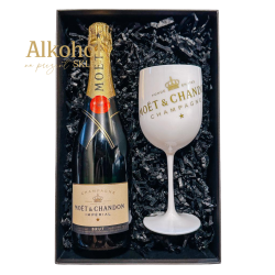 ZESTAW SZAMPAN MOËT & CHANDON BRUT IMPERIAL 0.75L + KIELISZEK MOËT & CHANDON