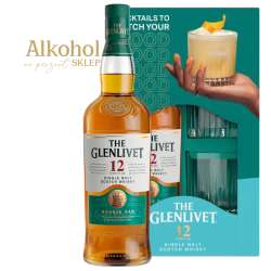 WHISKY THE GLENLIVET 12YO 0.7L + 2 SZKLANKI