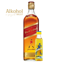 WHISKY JOHNNIE WALKER RED LABEL 0.7L + JOHNNIE WALKER BLONDE 50ML