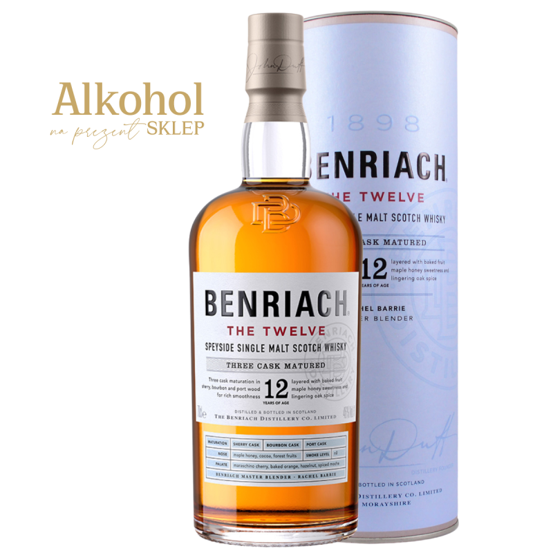 WHISKY BENRIACH THE TWELVE 0.7L + OPAKOWANIE