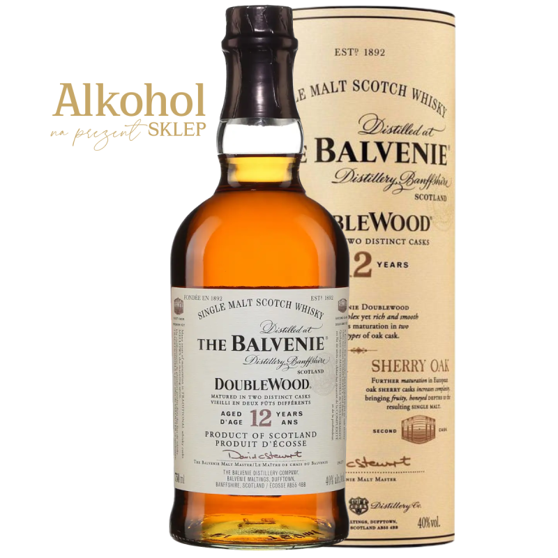 WHISKY BALVENIE 12YO DOUBLEWOOD 0.7L + OPAKOWANIE