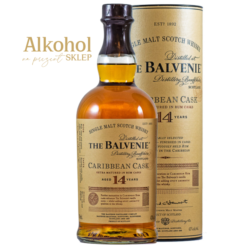 WHISKY BALVENIE 14YO CARIBBEAN 0.7L + OPAKOWANIE