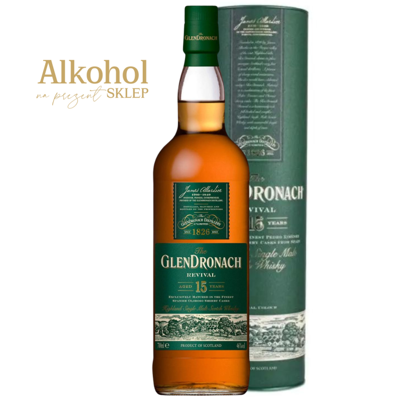 WHISKY GLENDRONACH 15YO REVIVAL 0.7L + OPAKOWANIE