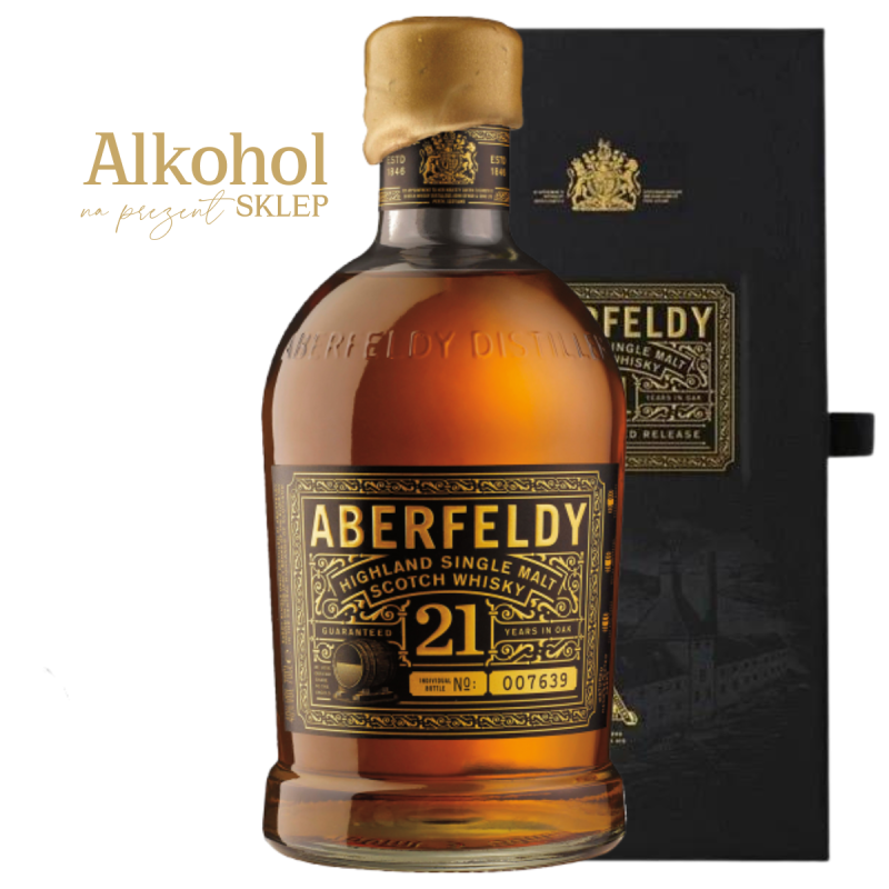 WHISKY ABERFELDY 21YO 0.7L + OPAKOWANIE