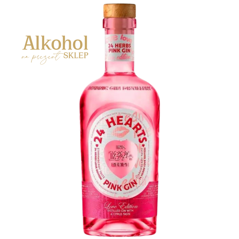 GIN 24 HERBS BOTANIC HEARTS LOVE EDITION 0.7L