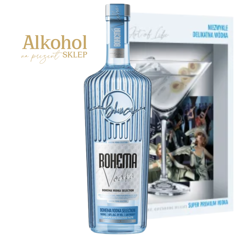 WÓDKA BOHEMA 0.5L + KIELISZEK