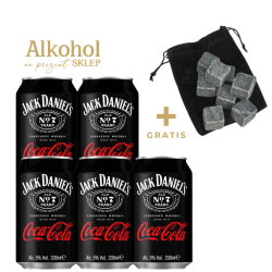 PAKIET JACK DANIEL'S GOTOWE DRINKI + KAMIENIE DO WHISKY