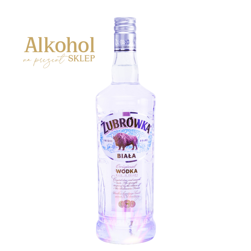 WÓDKA ŻUBROWKA BIAŁA W PODŚWIETLANEJ BUTELCE
