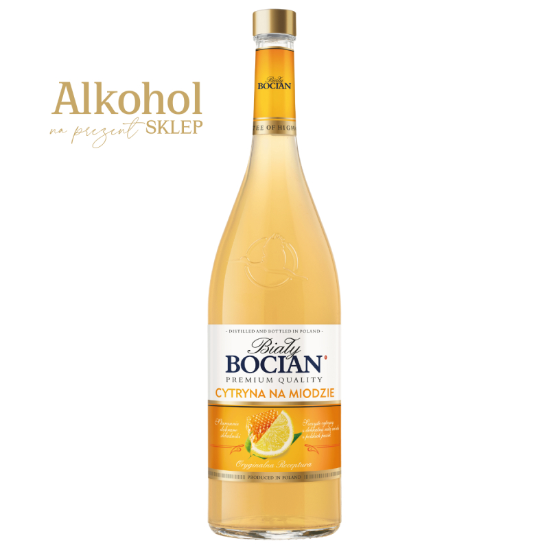 WÓDKA BIAŁY BOCIAN CYTRYNA NA MIODZIE 0.5L