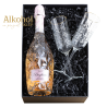 ZESTAW BAGLIETTI MOSCATO ROSE + 2 KIELISZKI