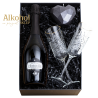 ZESTAW WINO VILLA CAMELIE PROSECCO 0.75L + 2 KIELISZKI + ŚWIECA