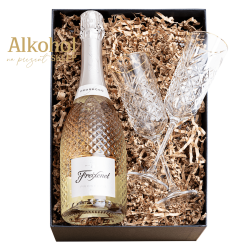 ZESTAW FREIXENET PROSECCO DOC 0.75L + 2 KIELISZKI