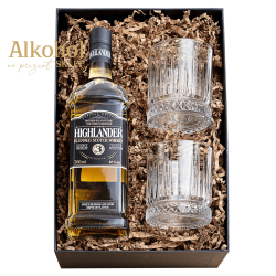 ZESTAW WHISKY HIGHLANDER 0.7L + 2 SZKLANKI