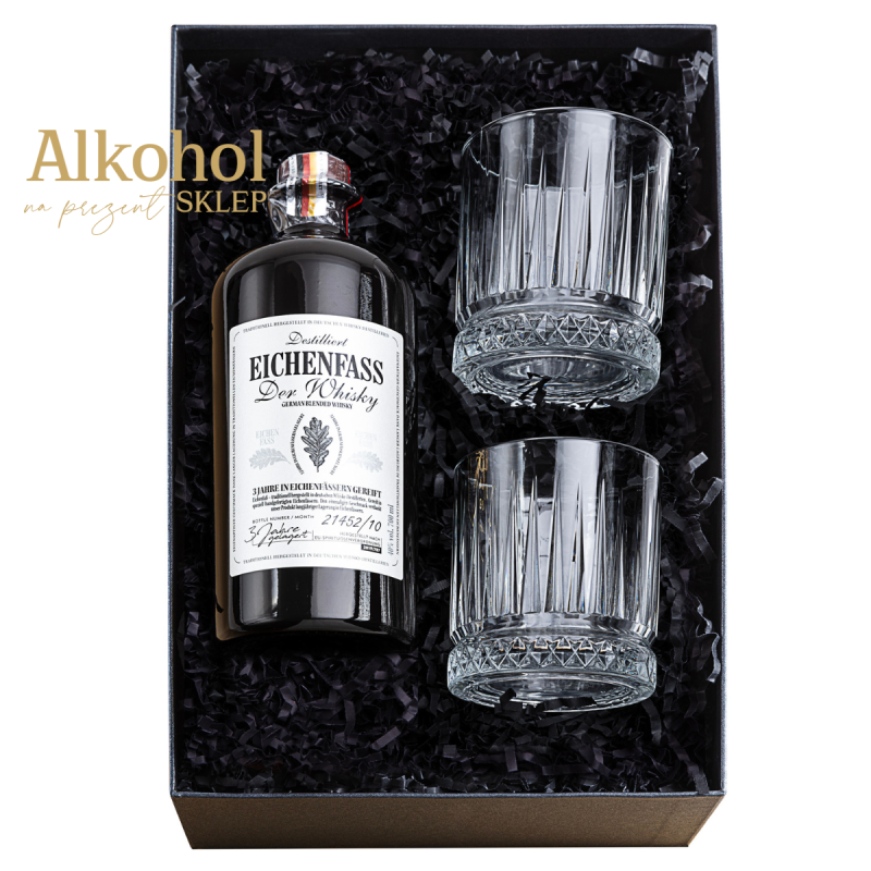 ZESTAW WHISKY EICHENFASS 0.7L + 2 SZKLANKI