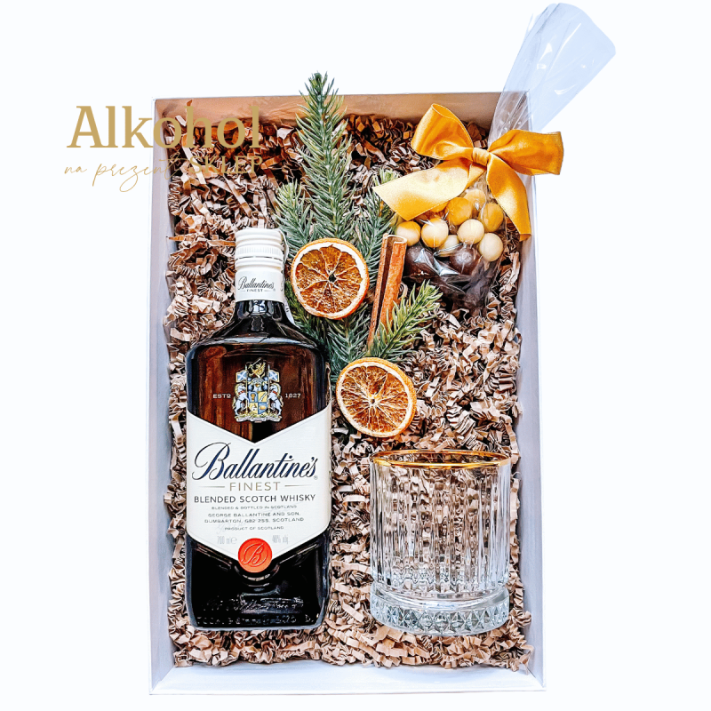 ZESTAW ŚWIĄTECZNY Z WHISKY BALLANTINE'S