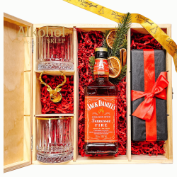 DUŻY ZESTAW ŚWIĄTECZNY Z WHISKEY JACK DANIEL'S FIRE
