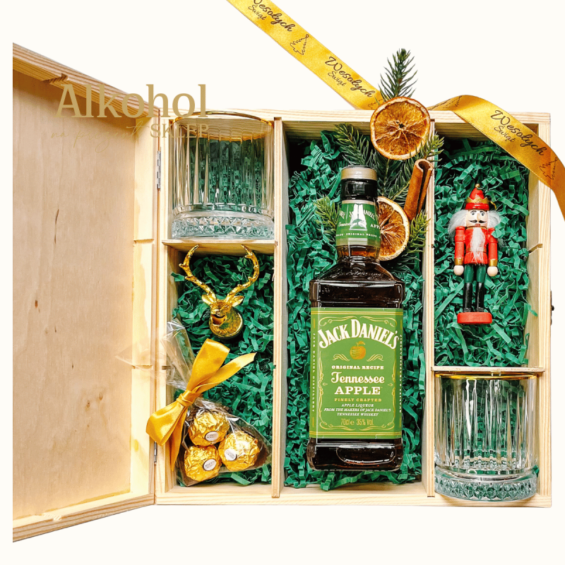 DUŻY ZESTAW ŚWIĄTECZNY Z WHISKEY JACK DANIEL'S APPLE