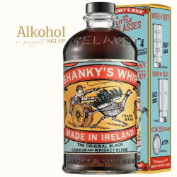 LIKIER WHISKEY SHANKY'S WHIP 0.7L + 4 KIELISZKI