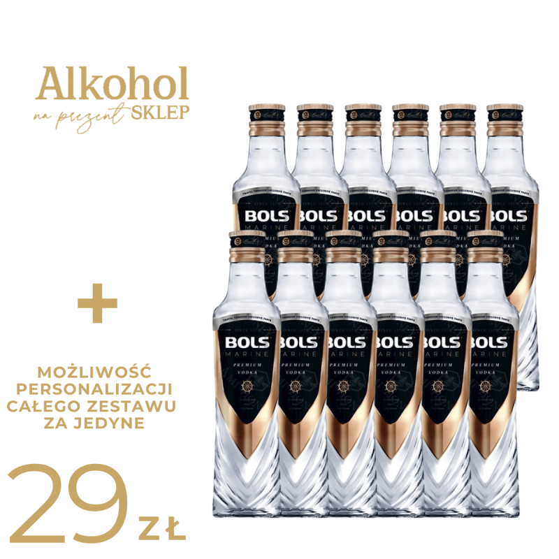 PAKIET NA WIECZÓR KAWALERSKI - WÓDKA BOLS MARINE MINI