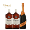 PAKIET SYLWESTROWY BALLANTINE'S+MIONETTO
