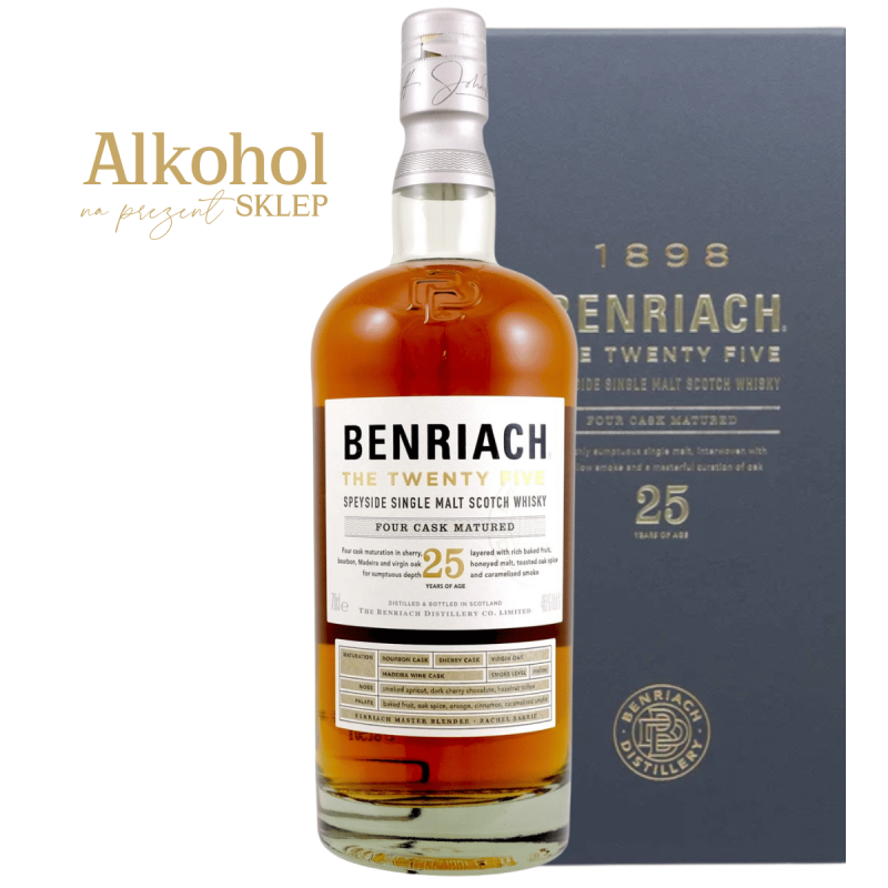 WHISKY BENRIACH 25YO 0.7L + OPAKOWANIE