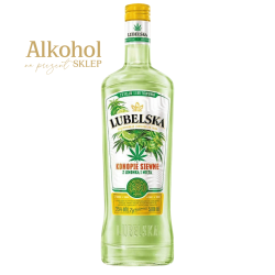 WÓDKA LUBELSKA KONOPIE SIEWNE Z LIMONKĄ I MIĘTĄ 0.5L