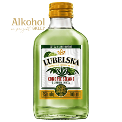 WÓDKA LUBELSKA KONOPIE SIEWNE Z LIMONKĄ I MIĘTĄ 90ML