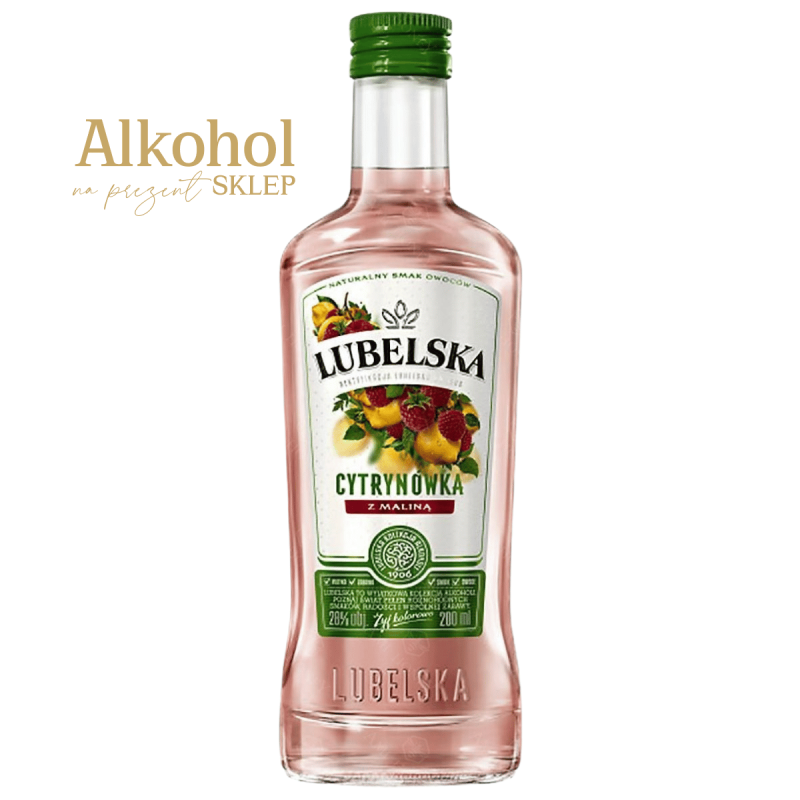 WÓDKA LUBELSKA CYTRYNA Z MALINĄ 200ML