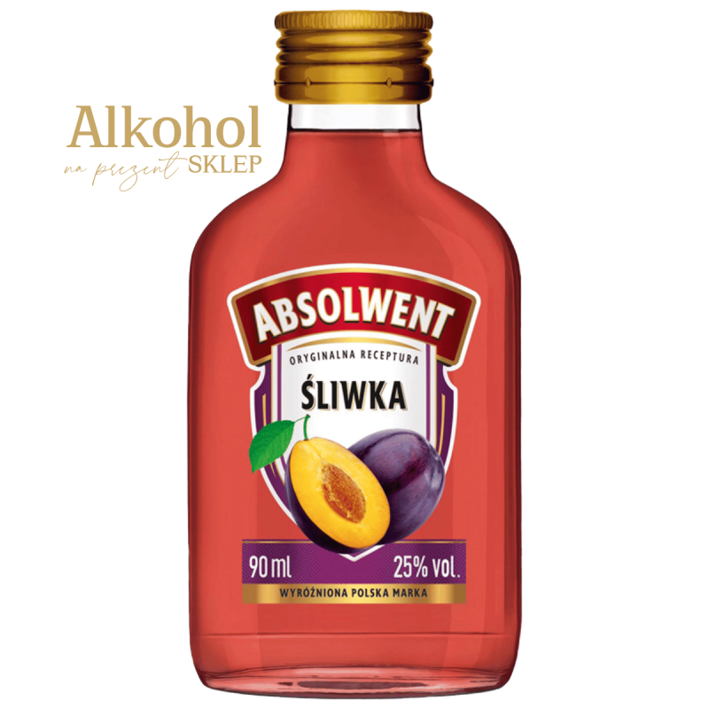 WÓDKA ABSOLWENT ŚLIWKA 90ML