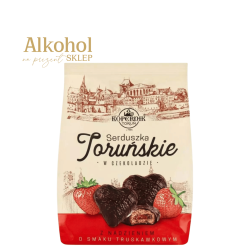 SERDUSZKA TORUŃSKIE O SMAKU TRUSKAWKOWYM W CZEKOLADZIE 150g
