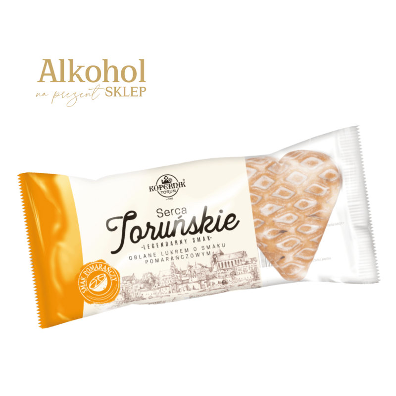 SERCA TORUŃSKIE O SMAKU POMARAŃCZOWYM 120g