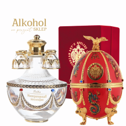 WÓDKA IMPERIAL COLLECTION "FABERGE" RED DRAGONS AND BIRDS 0.7L