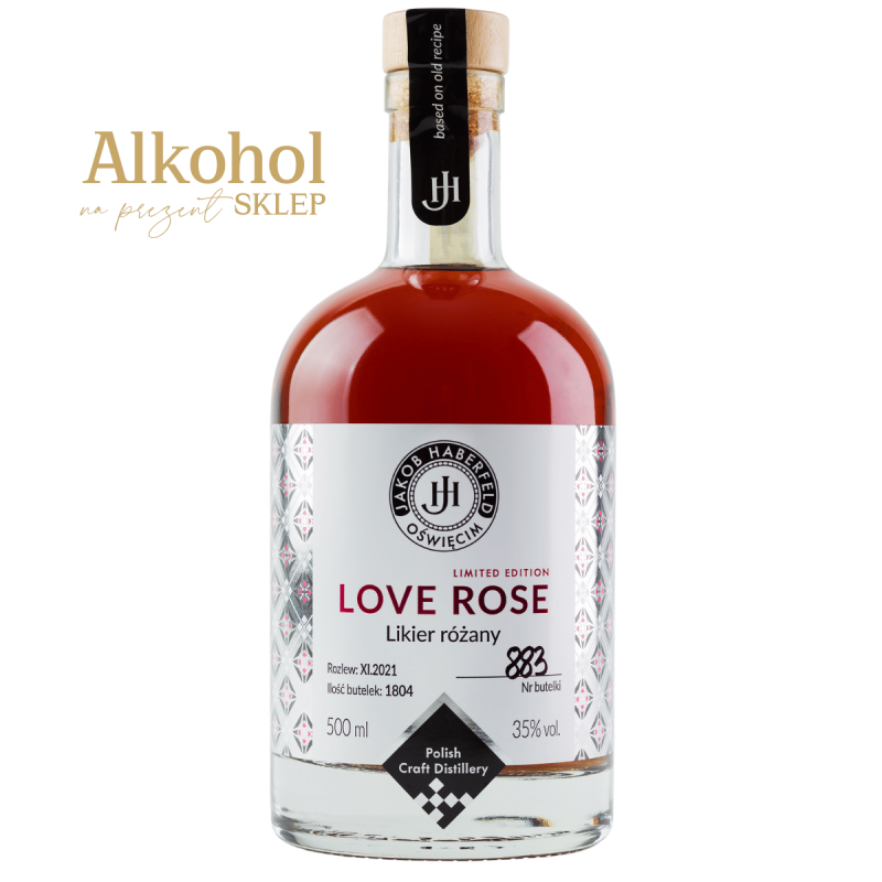 LIKIER RÓŻANY JAKOB HABERFELD LOVE ROSE 0.5L