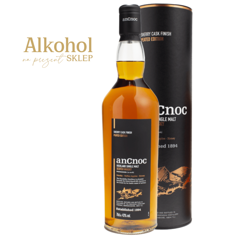 WHISKY ANCNOC SHERRY PEATED 0.7L + OPAKOWANIE