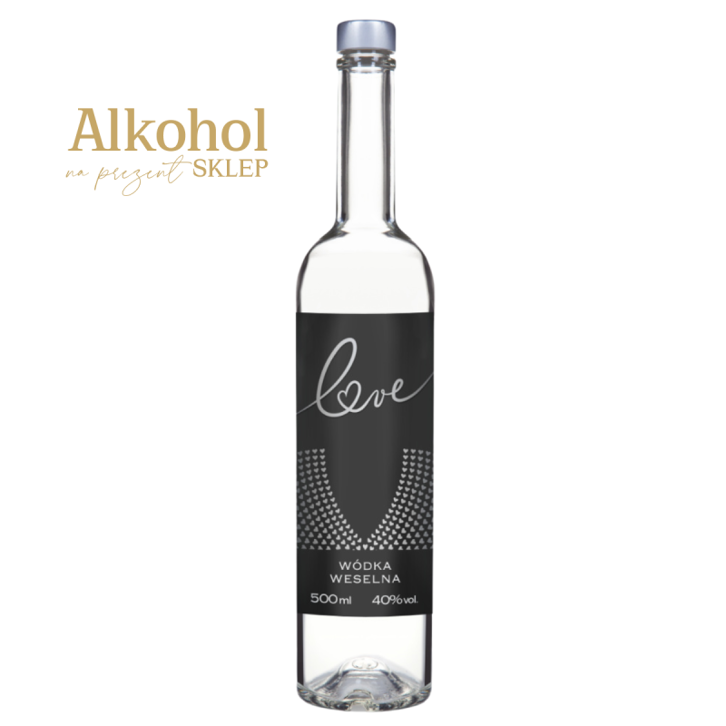 WÓDKA WESELNA TORUŃSKA LOVE BLACK 0.5L