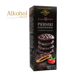 PIERNIKI NADZIEWANE DZIKĄ RÓŻĄ W DESEROWEJ CZEKOLADZIE 145g