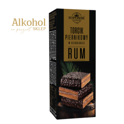 TORCIK PIERNIKOWY W DESEROWEJ CZEKOLADZIE Z NADZIENIEM RUMOWYM 180g