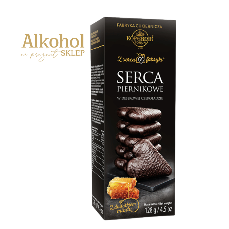 SERCA PIERNIKOWE W DESEROWEJ CZEKOLADZIE 128g