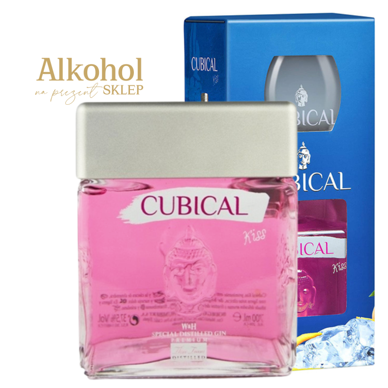 GIN CUBICAL KISS 0.7L + SZKLANKA