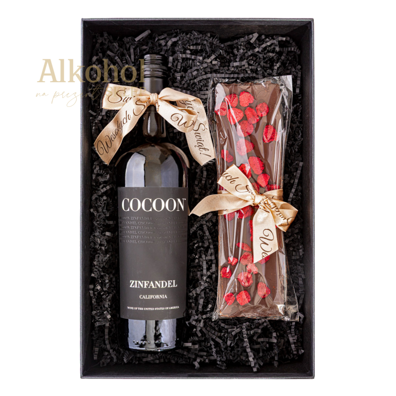 ZESTAW ŚWIĄTECZNY - WINO COCOON & CZEKOLADA