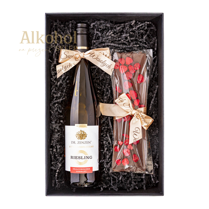ZESTAW ŚWIĄTECZNY BEZALKOHOLOWY - RIESLING & CZEKOLADA