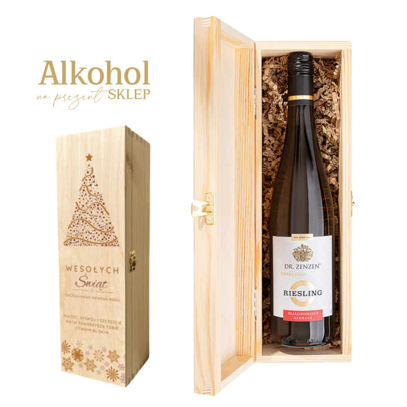 ŚWIĄTECZNE WINO BEZALKOHOLOWE DR. ZENZEN W SKRZYNECZCE