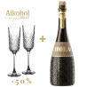 PAKIET WALENTYNKOWY HOLA MEDITERRANERO CAVA BRUT + KIELISZKI -50%