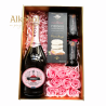 URODZINOWY ZESTAW WINO MARTINI ROSE + SŁODYCZE