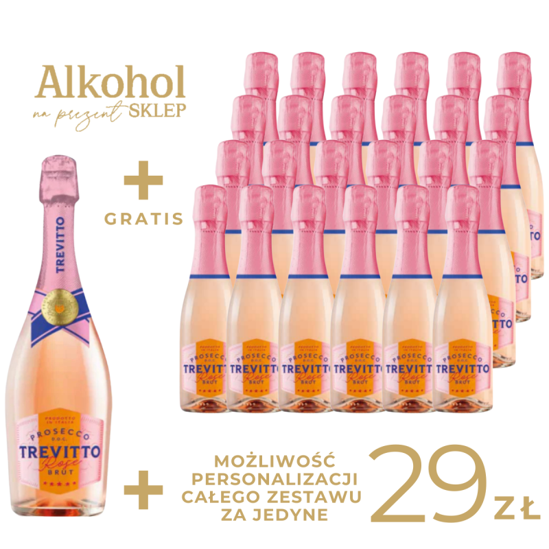 PAKIET MAXI NA WIECZÓR PANIEŃSKI - STOCK PROSECCO MINI + DUŻA BUTELKA